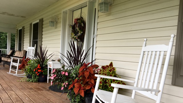 Front porch for sitting