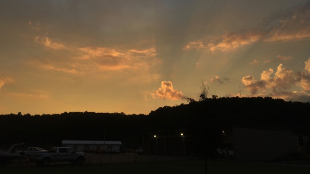 As the sun slips away