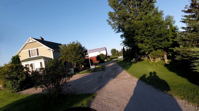 Pulling into the Rooster Inn